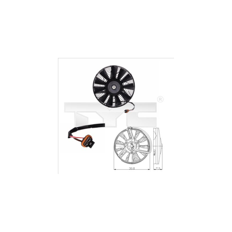 Ventilateur (refroidissement moteur) TYC