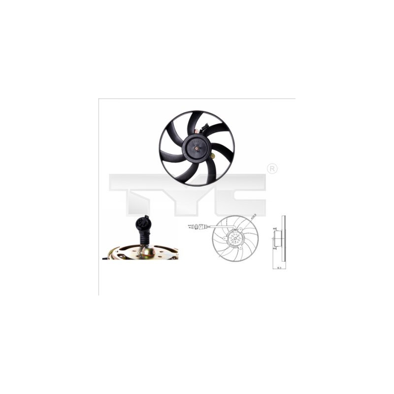 Ventilateur (refroidissement moteur) TYC