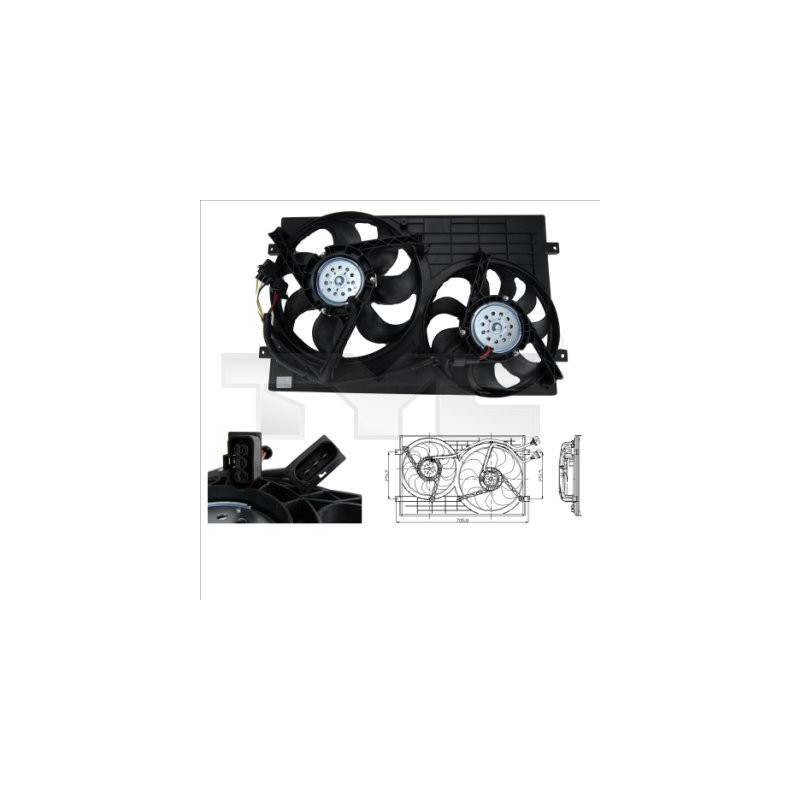 Ventilateur (refroidissement moteur) TYC