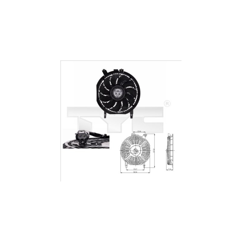 Ventilateur (refroidissement moteur) TYC