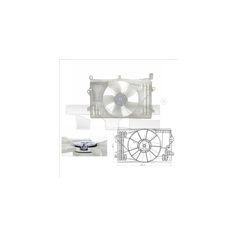 Ventilateur (refroidissement moteur) TYC