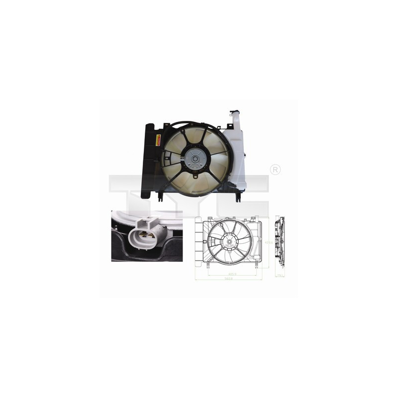 Ventilateur (refroidissement moteur) TYC