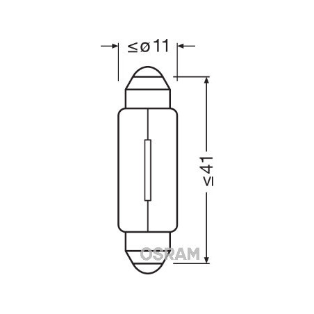 Ampoule (feu plafonnier) OSRAM