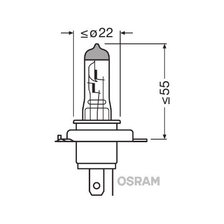 Ampoule (Phare longue portée) OSRAM