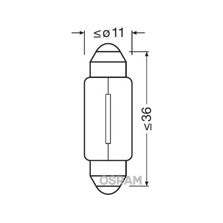 Ampoule (feu plafonnier) OSRAM