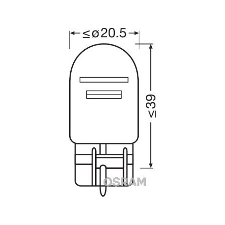 Ampoule (feu arrière / feu clignotant) OSRAM