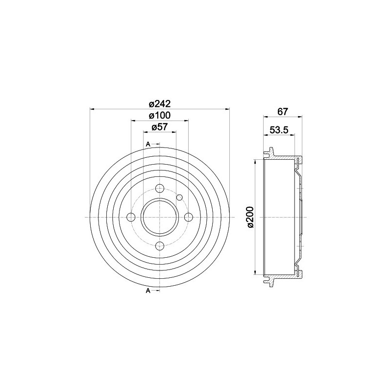 Tambour de frein MINTEX