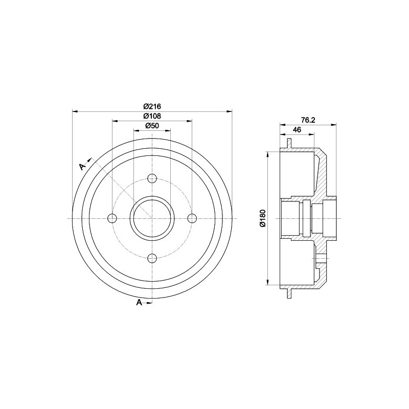 Tambour de frein MINTEX