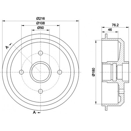 Tambour de frein MINTEX