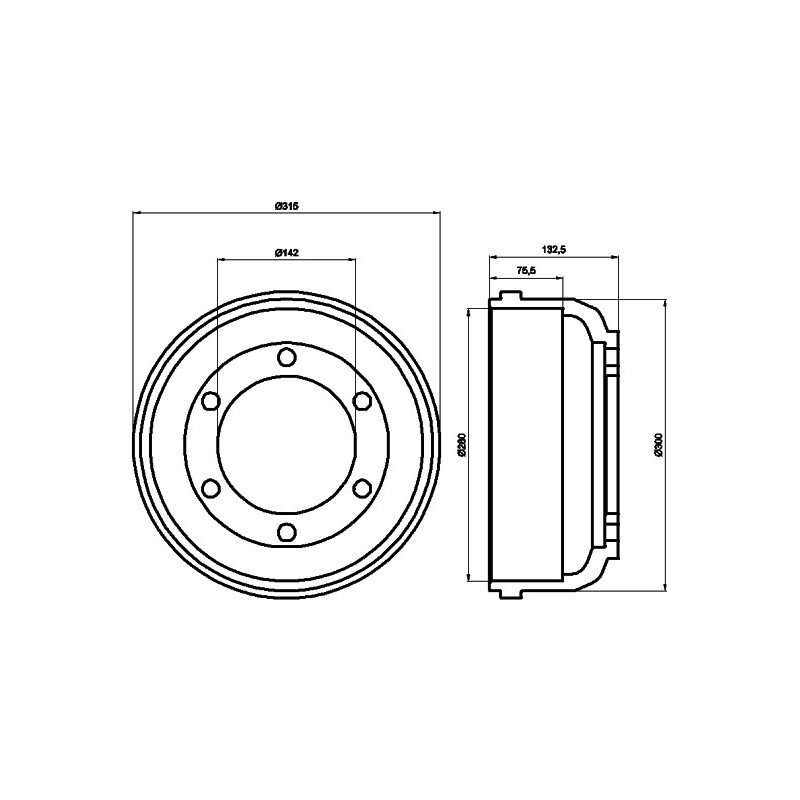 Tambour de frein MINTEX