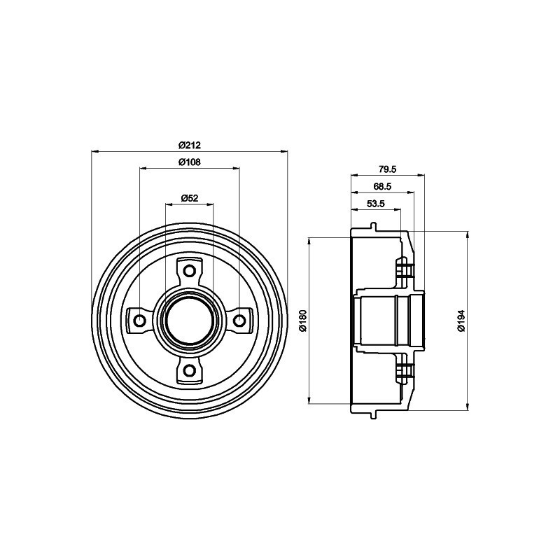 Tambour de frein MINTEX