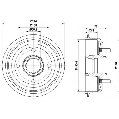 Tambour de frein MINTEX