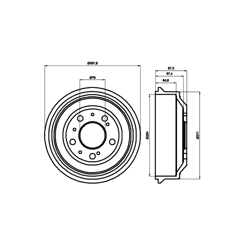 Tambour de frein MINTEX