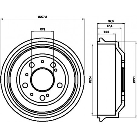 Tambour de frein MINTEX