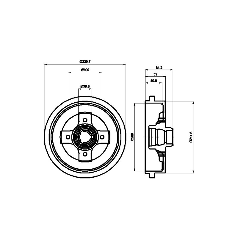 Tambour de frein MINTEX
