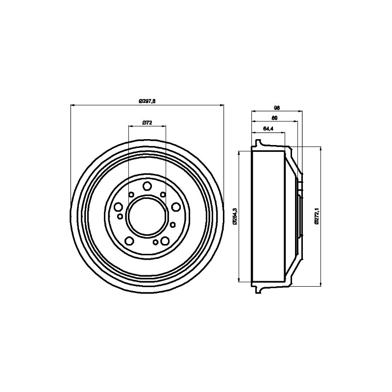Tambour de frein MINTEX