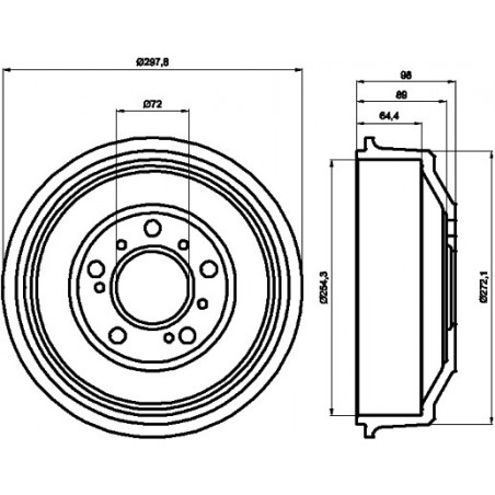 Tambour de frein MINTEX