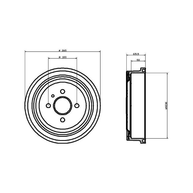 Tambour de frein MINTEX