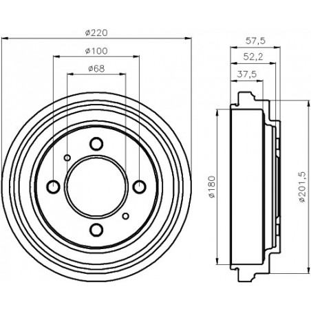 Tambour de frein MINTEX