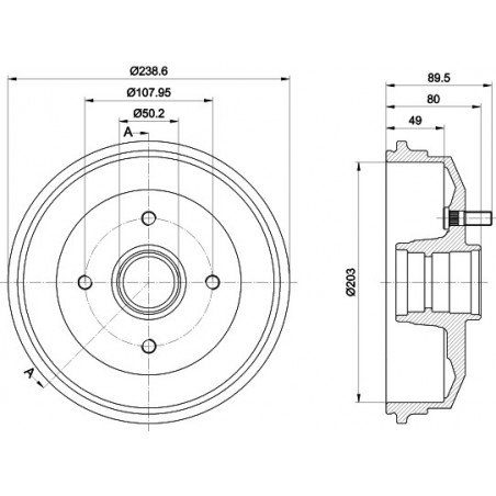 Tambour de frein MINTEX