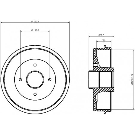 Tambour de frein MINTEX