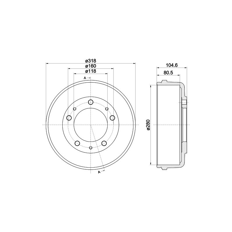 Tambour de frein MINTEX