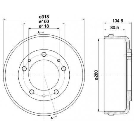 Tambour de frein MINTEX