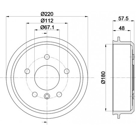 Tambour de frein MINTEX
