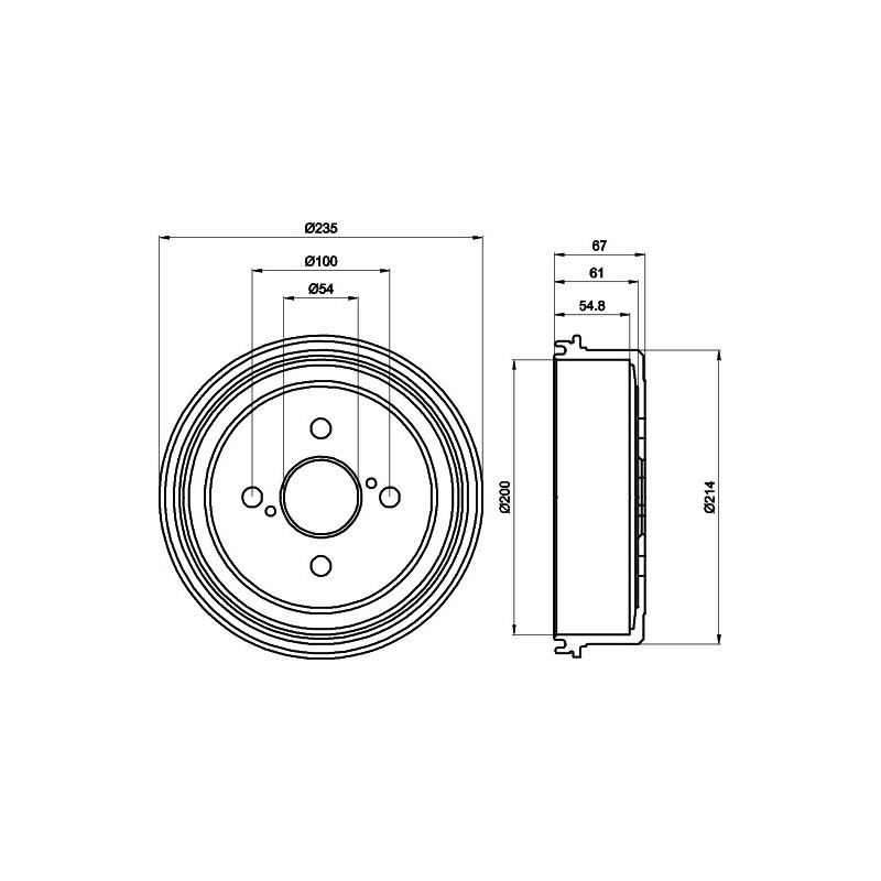 Tambour de frein MINTEX