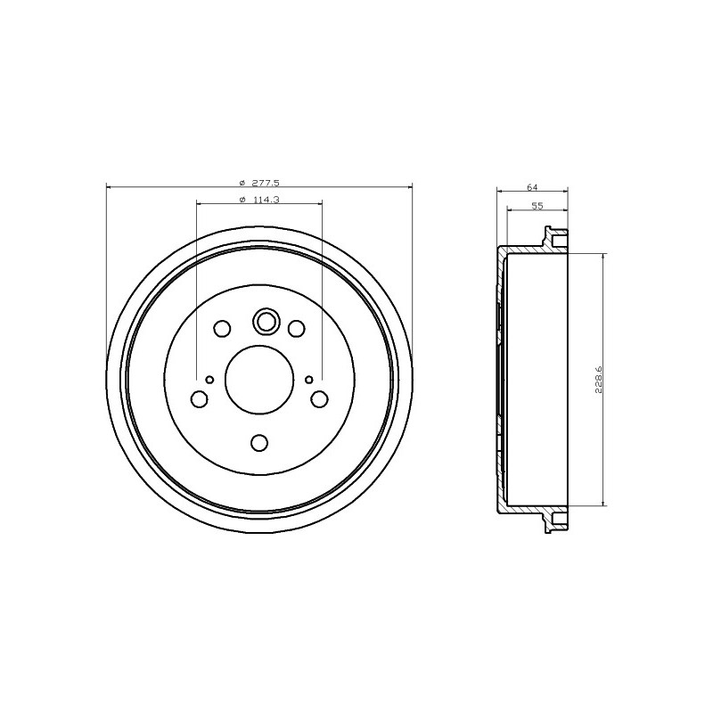 Tambour de frein MINTEX