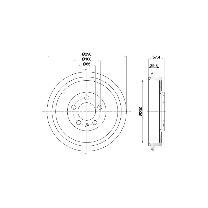 Tambour de frein MINTEX