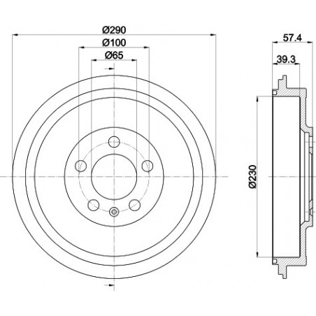 Tambour de frein MINTEX