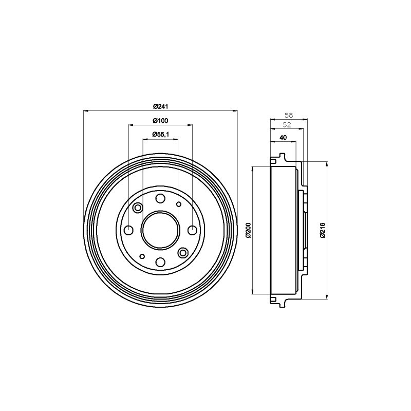 Tambour de frein MINTEX
