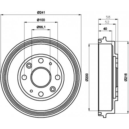 Tambour de frein MINTEX
