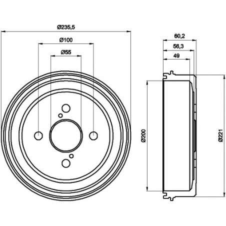 Tambour de frein MINTEX