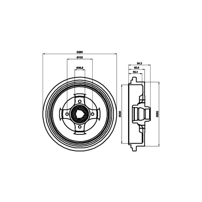 Tambour de frein MINTEX