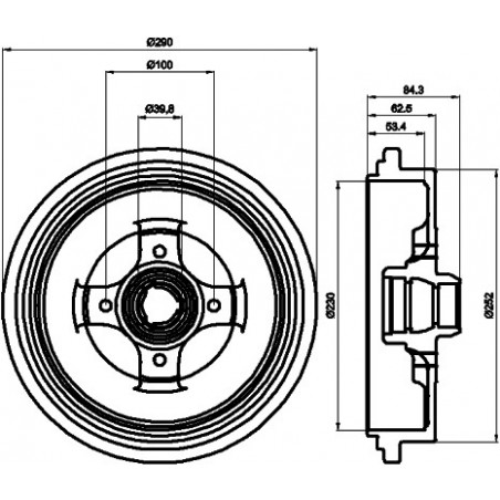 Tambour de frein MINTEX