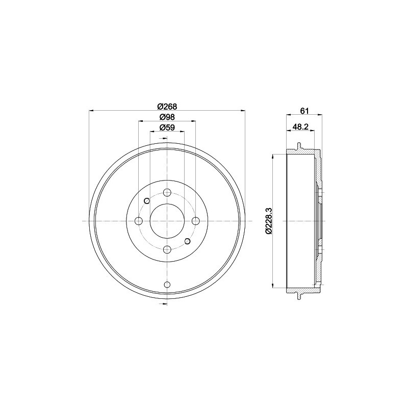 Tambour de frein MINTEX