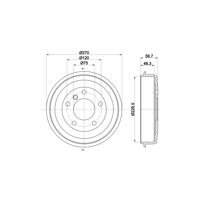 Tambour de frein MINTEX