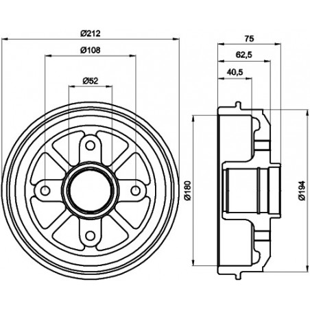 Tambour de frein MINTEX