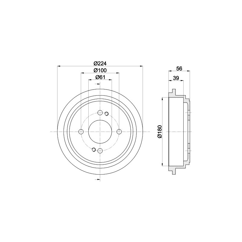 Tambour de frein MINTEX