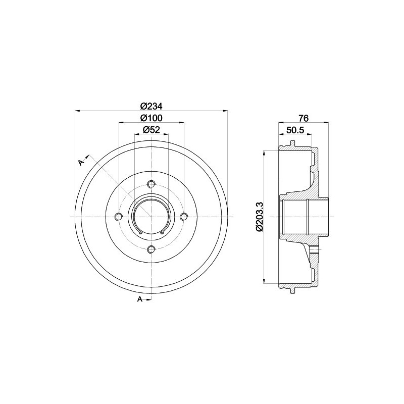 Tambour de frein MINTEX