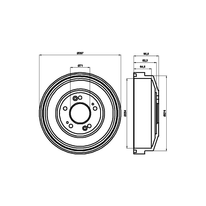 Tambour de frein MINTEX