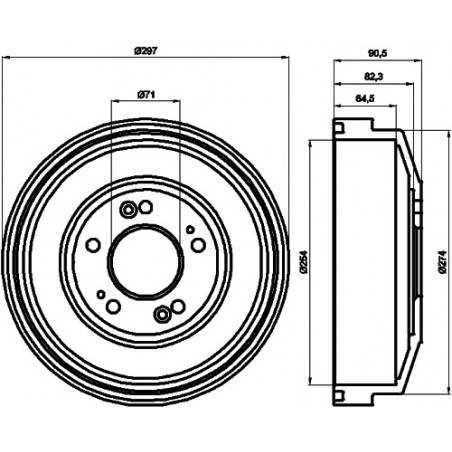 Tambour de frein MINTEX