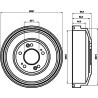 Tambour de frein MINTEX