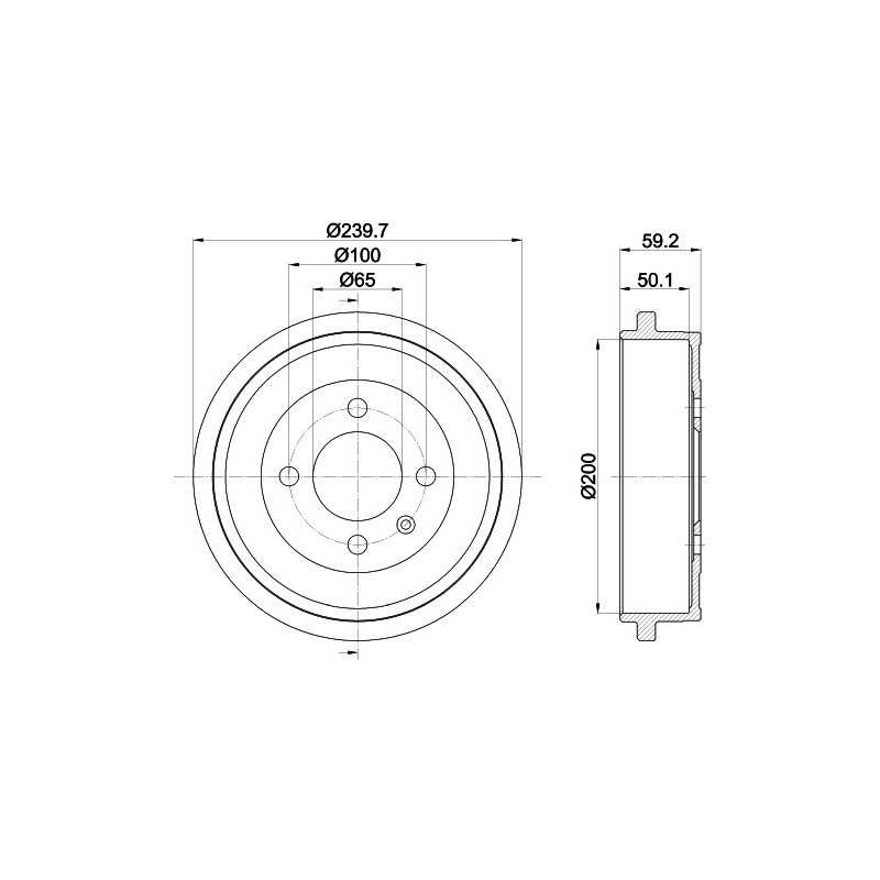 Tambour de frein MINTEX