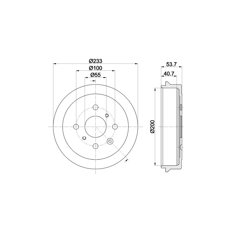 Tambour de frein MINTEX