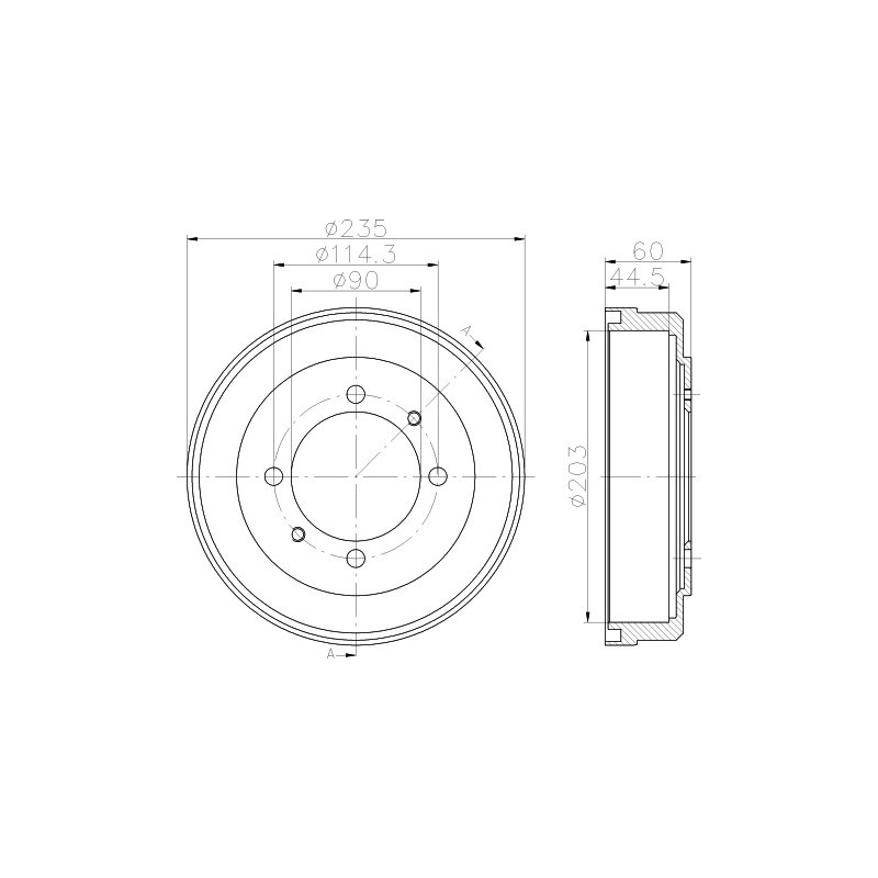 Tambour de frein MINTEX