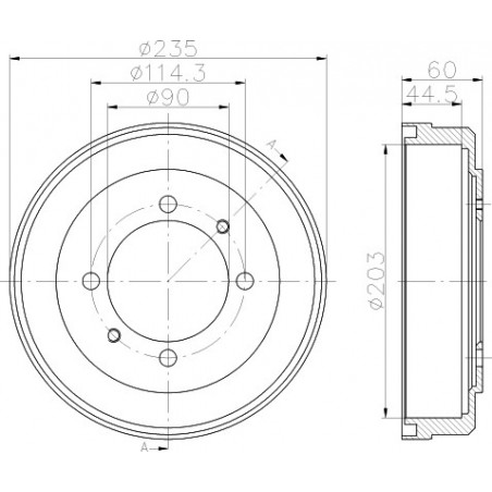 Tambour de frein MINTEX