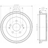 Tambour de frein MINTEX